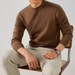 Mens Multi-Color Thickened Knit Sweater