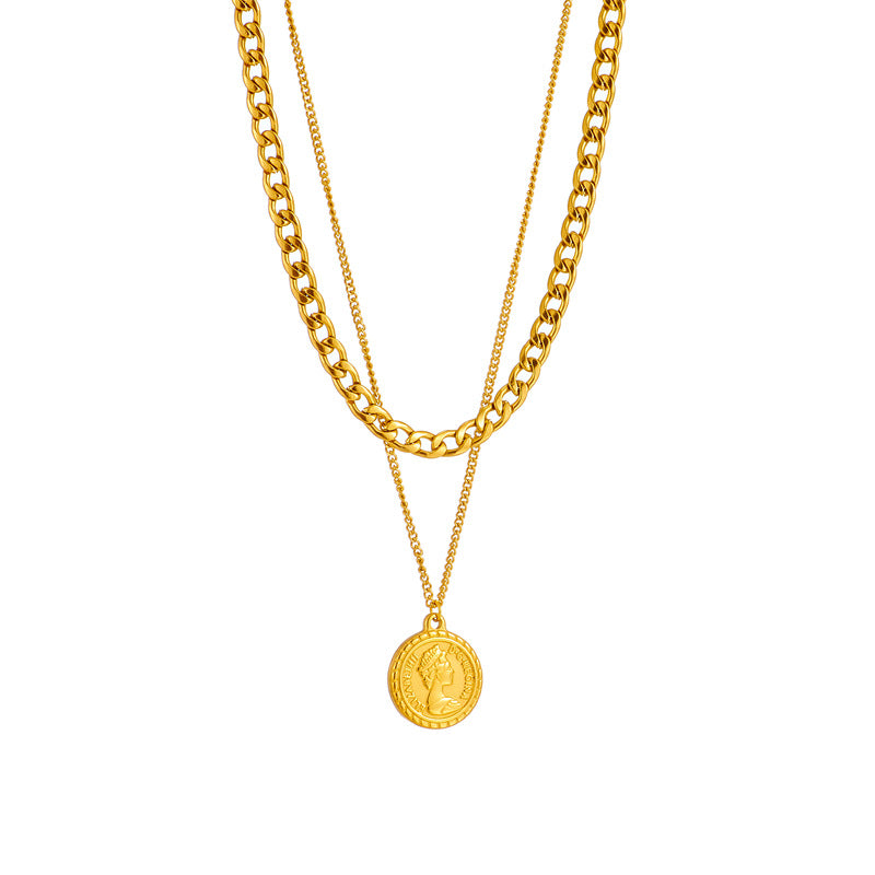 Coin Pendant Necklace For Women