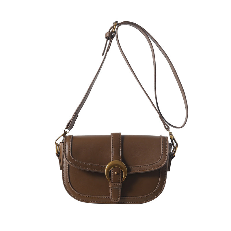 Retro High-grade Fashion Crossbody Saddle Bag