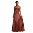 Women’s Backless Strapless Evening Gown – Sexy Slim Fit Maxi Party Dress