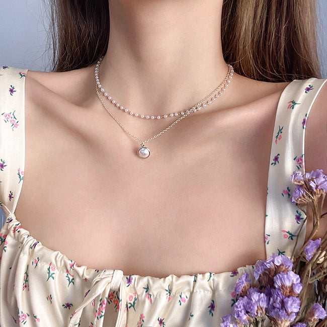 Double-layer Pearls Necklace