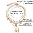 3-piece Set Of Starfish Shell Pearl Necklace